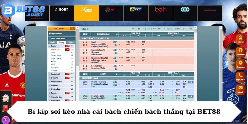 Bí kíp soi kèo nhà cái bách chiến bách thắng tại BET88