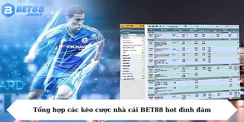 Tổng hợp các kèo cược nhà cái BET88 hot đình đám