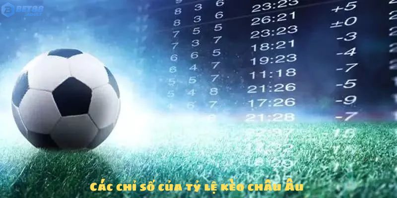 Các chỉ số của tỷ lệ kèo châu Âu